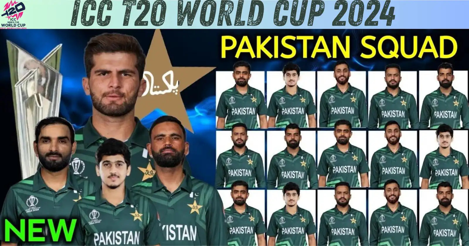 Pakistan Squad for ICC T20 World Cup 2024: Complete List of Players