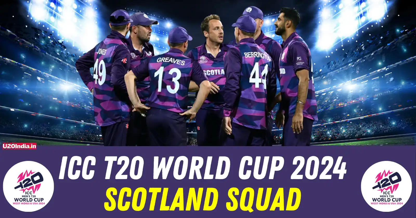 ICC T20 World Cup 2024 Scotland Squad: Complete List of Players