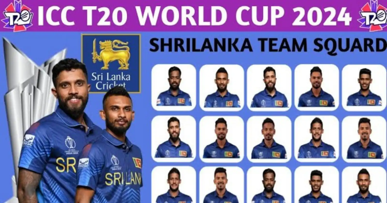 Sri Lanka Squad for ICC T20 World Cup 2024: Complete Team List & Captain